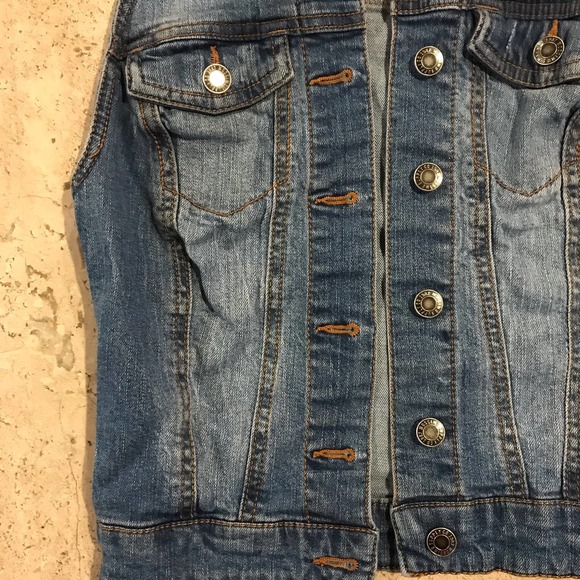 Mossimo Blue Denim Jean Vest Size XS - Picture 3 of 4